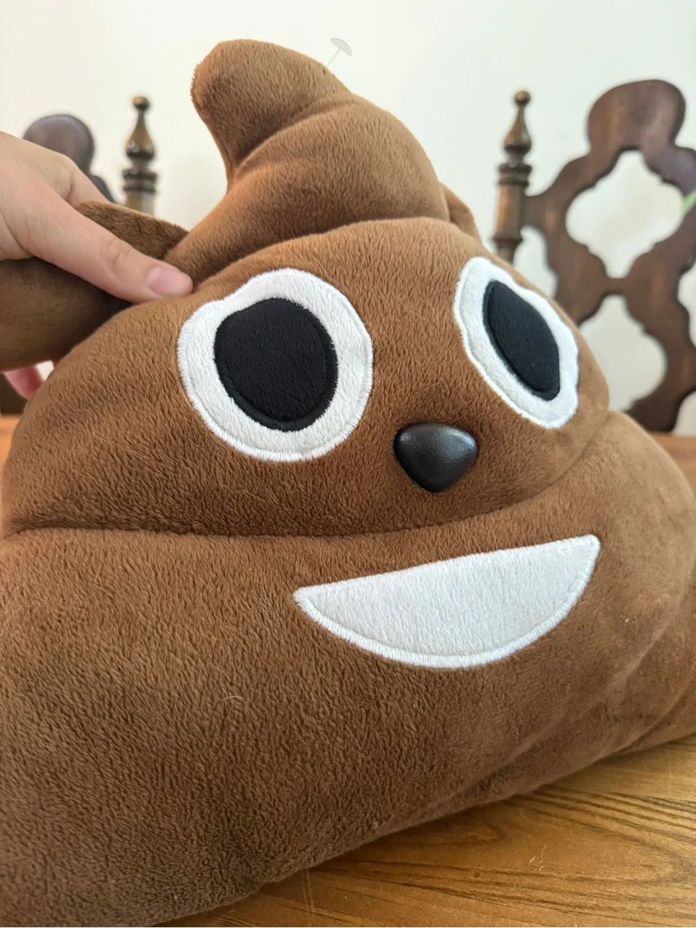 Poop Emoji Plush Pillow - Brown Smiley